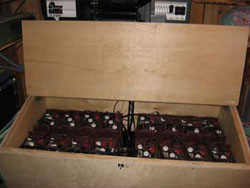 Typical battery box.